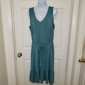 Talbots Sleeveless Dress 1X Teal